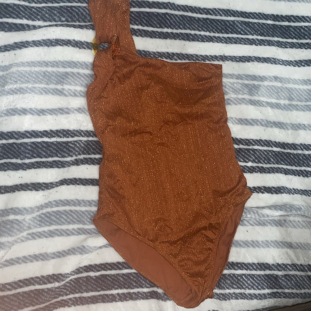 One piece asymmetrical swimsuit